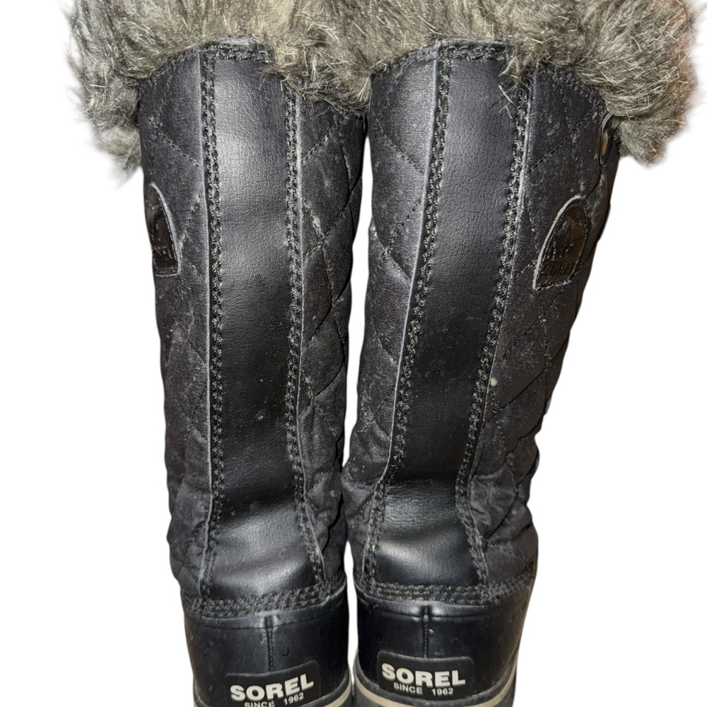 Sorel Tofino Women's Quilted Black Winter Boots - Picture 8 of 11